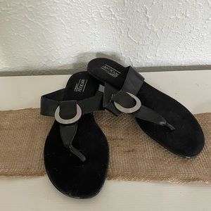 Black Aerology sandals